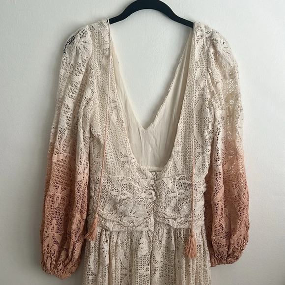 Jen’s Pirate Booty Reflection Lapis Maxi Dress Ombré Boho Bohemian Festival RARE - Picture 7 of 10